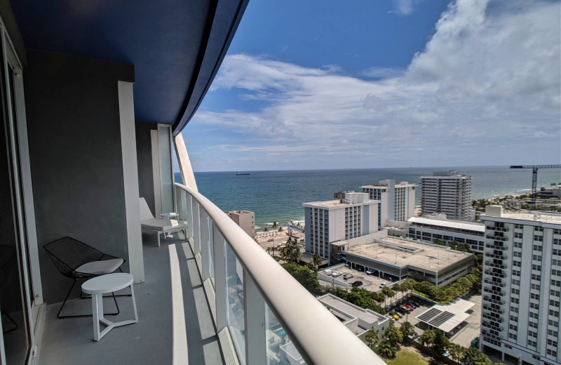 Rental balcony at Walker Vacation Rentals.