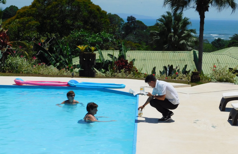 Outdoor pool at Hotel Lookout at Playa Tortuga.