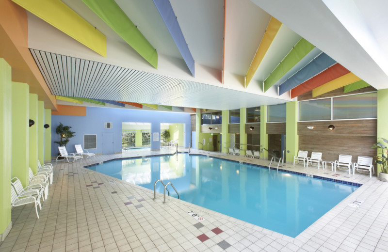 Indoor pool at Heidel House Resort.
