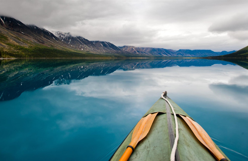 Kayaking at Black Wolf Lodging.