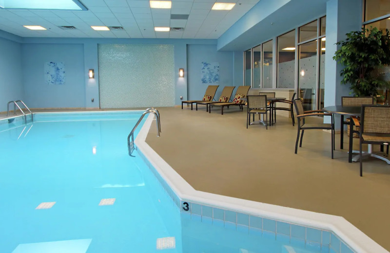 Indoor pool at DoubleTree by Hilton Hotel Newark Ohio.