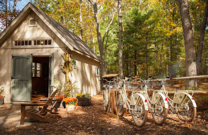 Bikes at The Lodge at Woodloch.