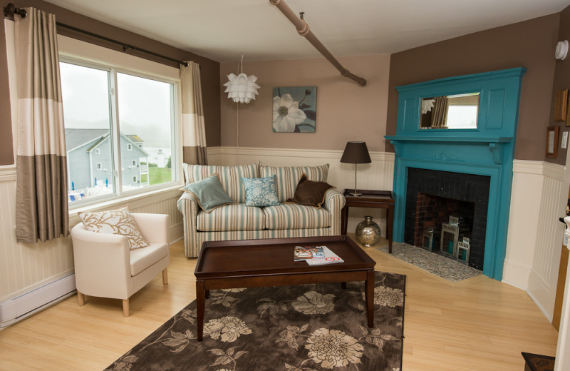 Guest living room at The Nonantum Resort.