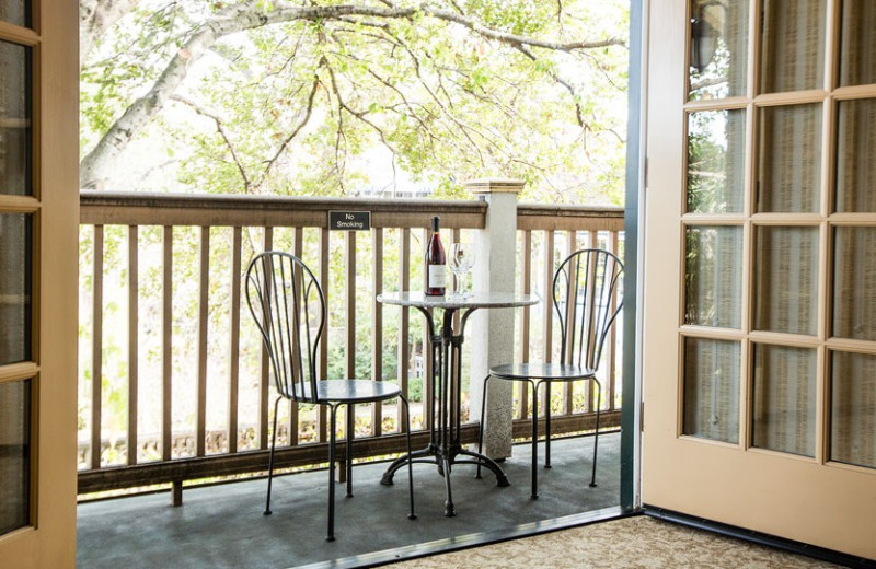 Guest balcony at The Inn on First.