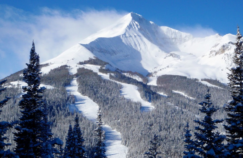 Mountain view at Big Sky Luxury Rentals.