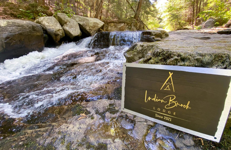 Waterfall at Northern Living - Luxurious Vacation Rentals.