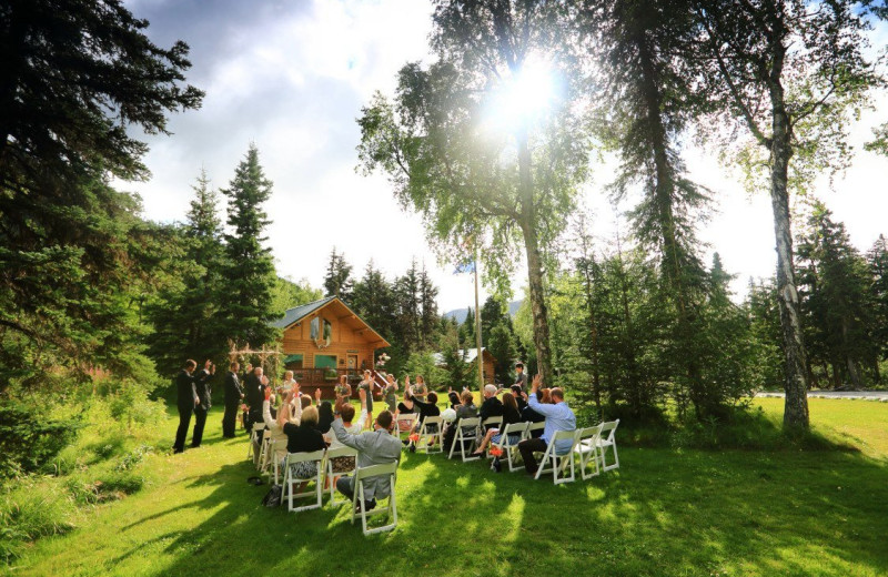 Weddings at Alaska Heavenly Lodge.