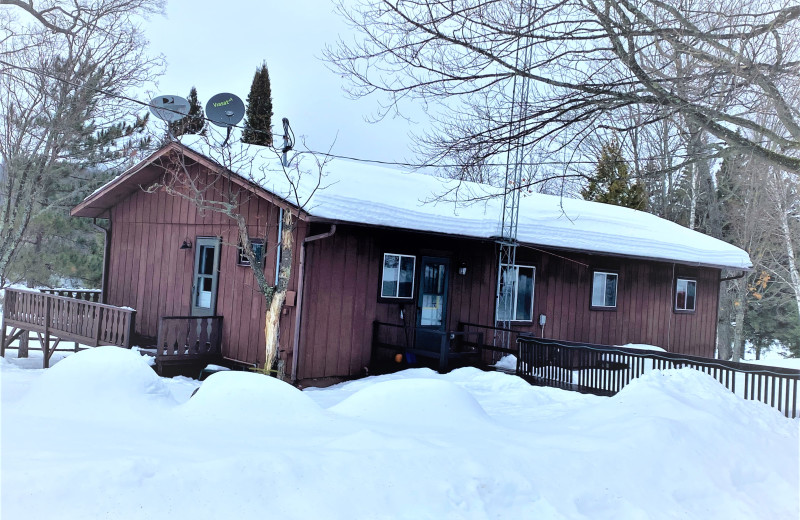 Cabin exterior at Wilderness Bay Lodge and Resort.