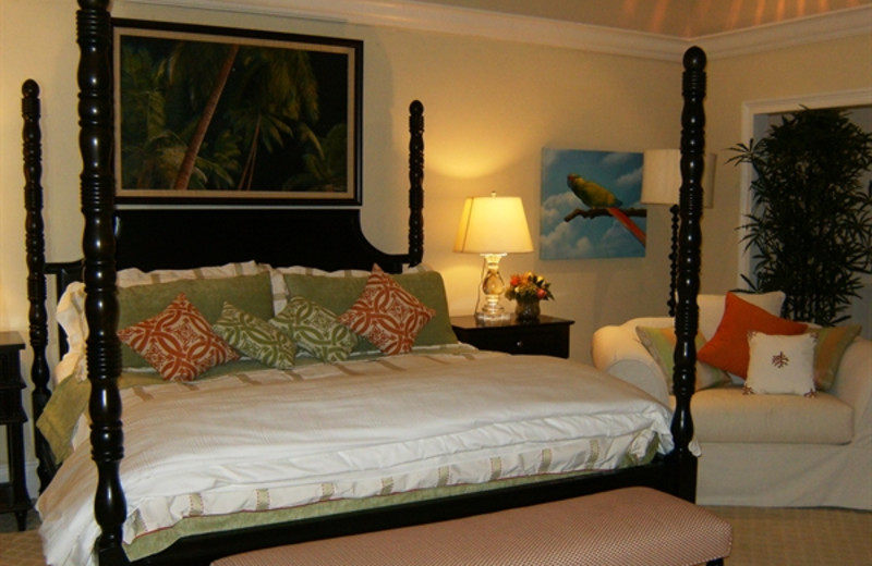 Guest room at Romora Bay Club.