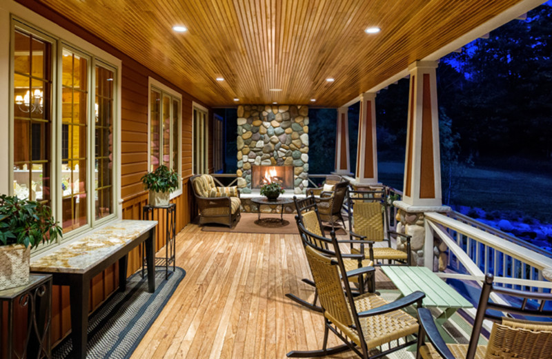 Guest deck at The Homestead.