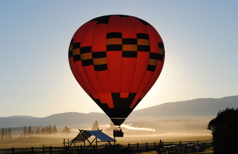 Balloon ride at The Resort at Paws Up.