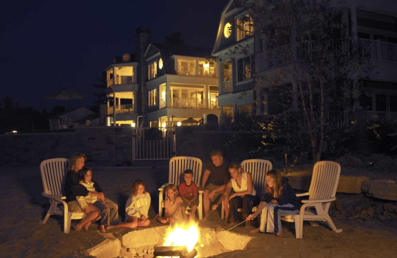 Beach fire at Holiday Vacation Rentals.