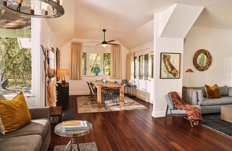 Cottage interior at Olema House.