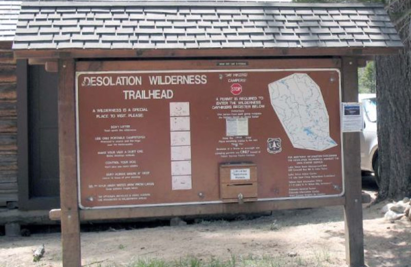 Hiking trails at Meeks Bay Resort & Marina.