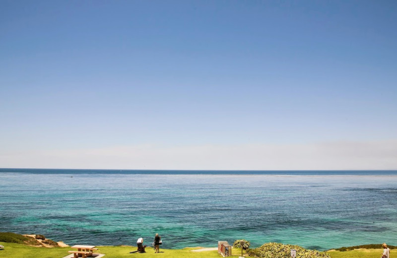 The beach at Scripps Inn.