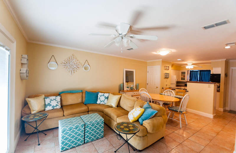 Rental living room at All Seasons Accommodations, Inc.