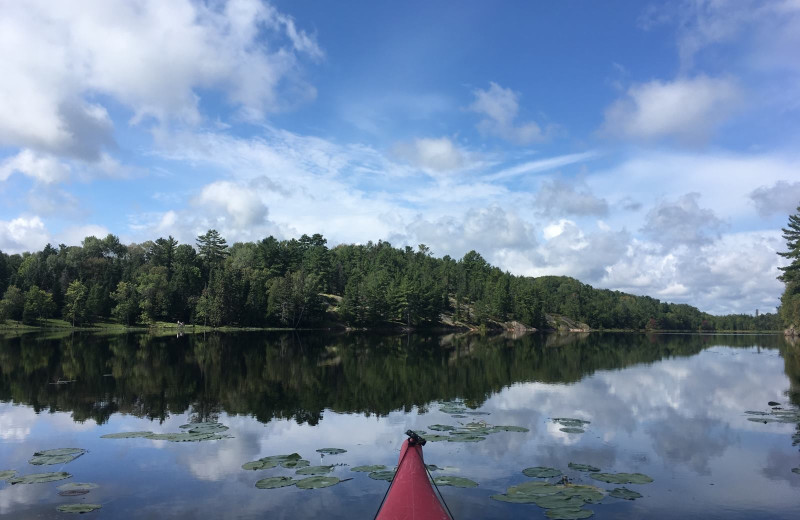 Canoe at Fishing at Wolseley Lodge.
