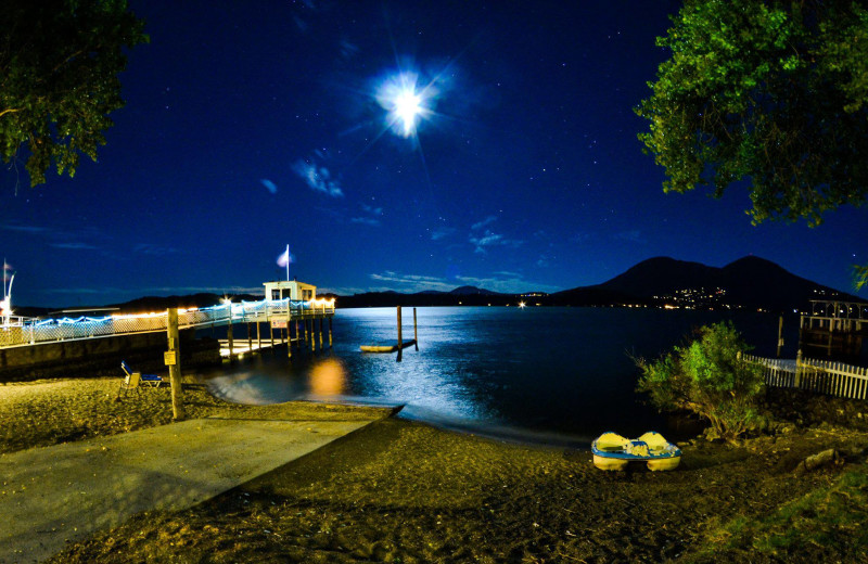 Lake view at Blue Fish Cove Resort.