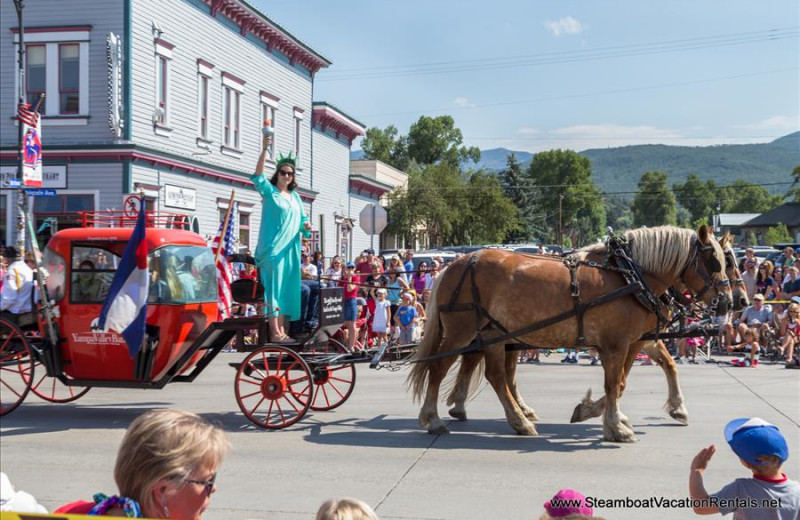 Carriage ride at Steamboat Vacation Rentals.