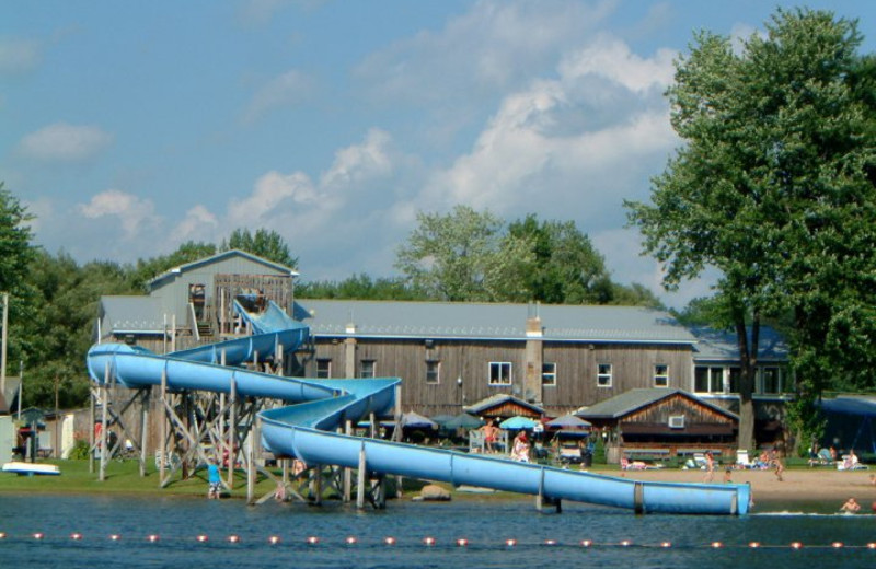 Water slide at Lloyd's Cottages.