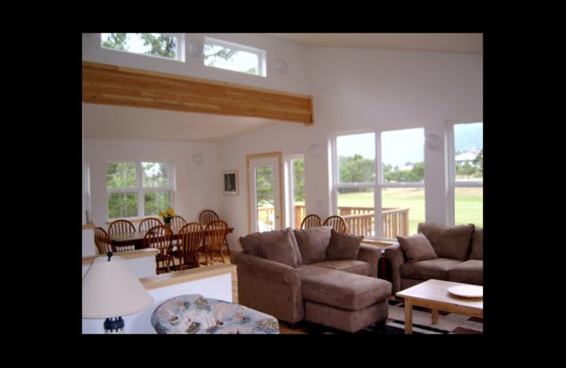 Rental living room at Manzanita Rental Company.