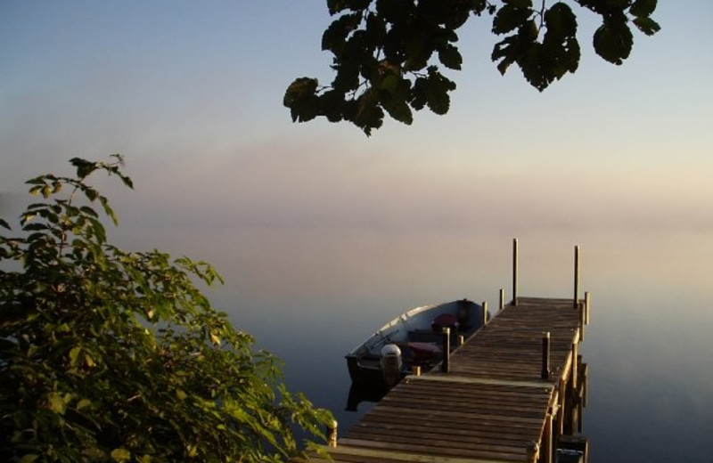 Private dock at Timber Trail Lodge & Resort.