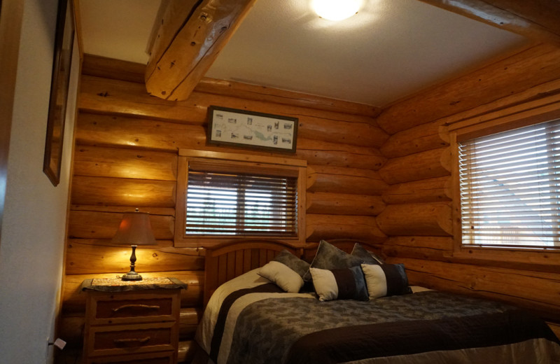 Guest room at Salmon Catcher Lodge.
