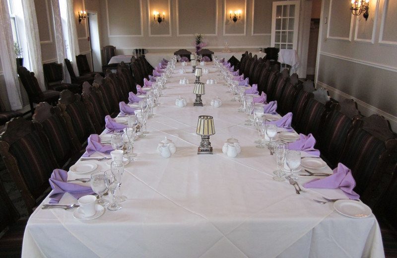 Dinner party at Elm Hurst Inn & Spa.