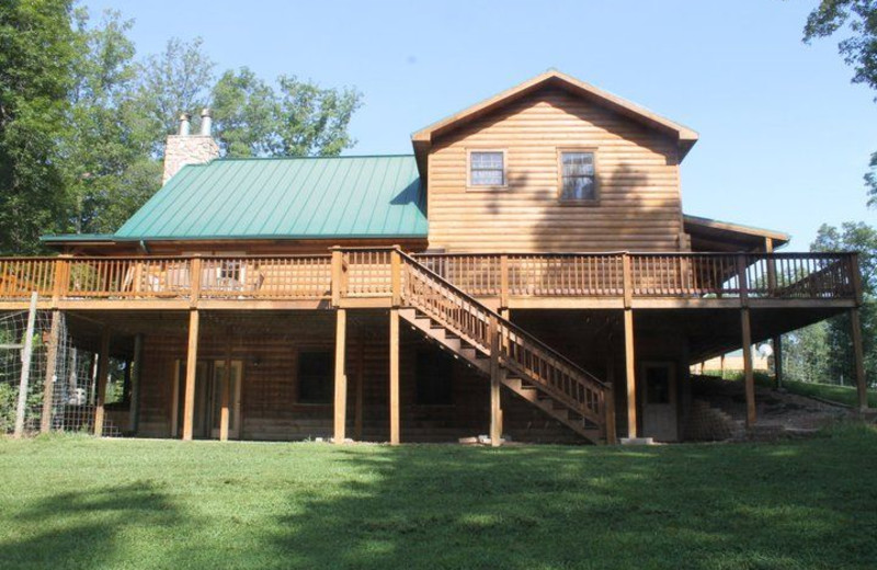 Cabin exterior at Elk Ridge Ranch.