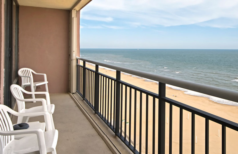 Guest balcony at Four Sails Resort.