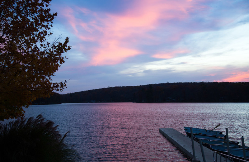 Lake view at Woodloch Resort.