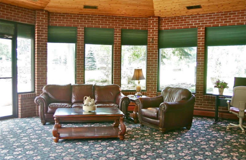 Lobby at Stone Fence Resort.