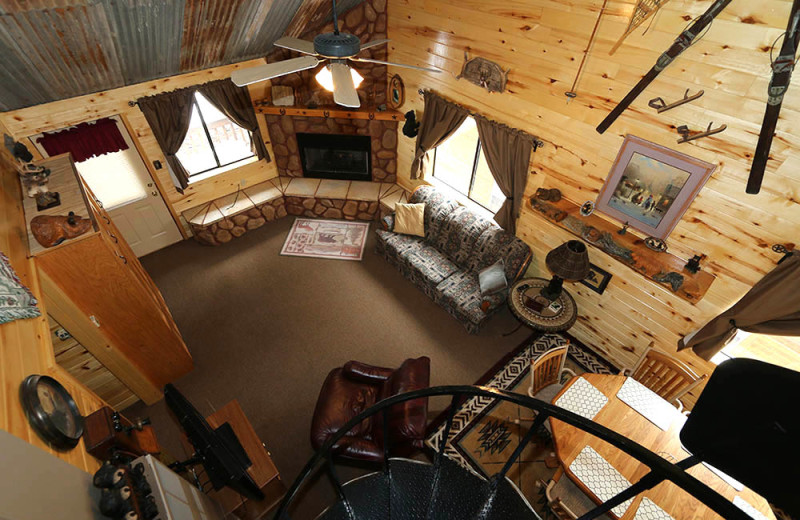 Cabin interior at Rio Colorado Lodge.