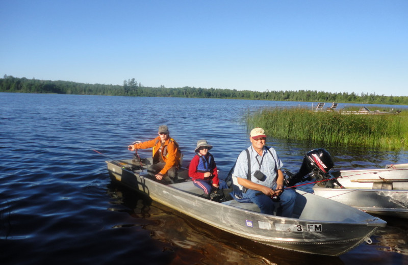 Boating at Wild Wood Haven Resort.