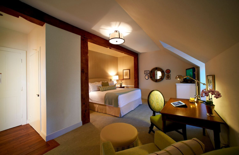 Guest room at Boar's Head Resort.