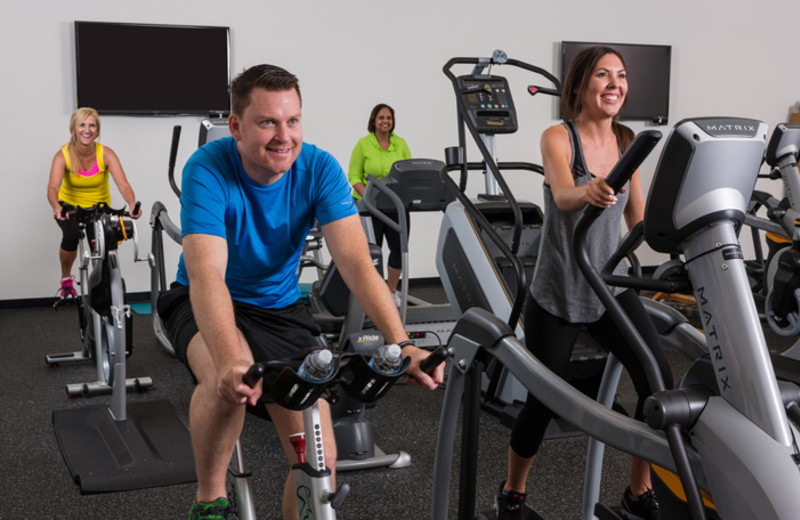 Fitness center at Eaglewood Resort.