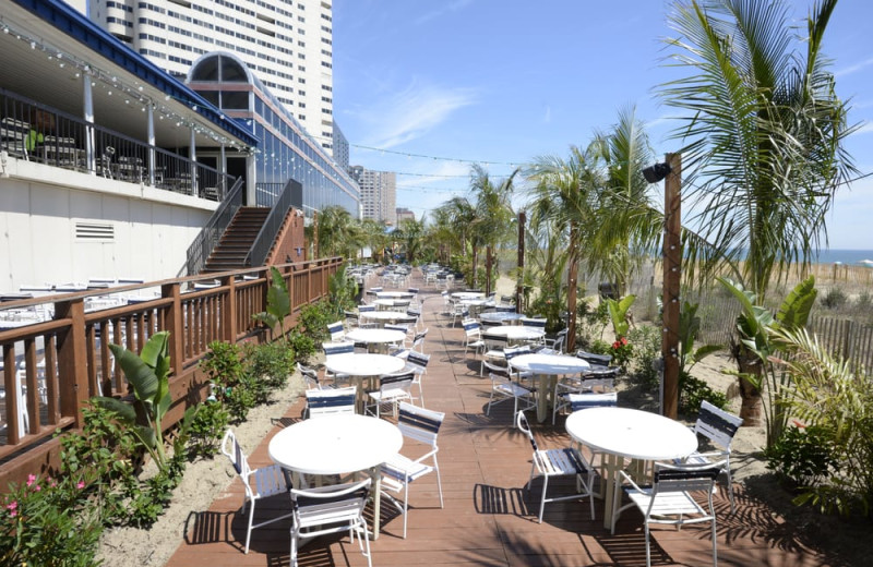 Patio at Clarion Resort Fontainebleau.