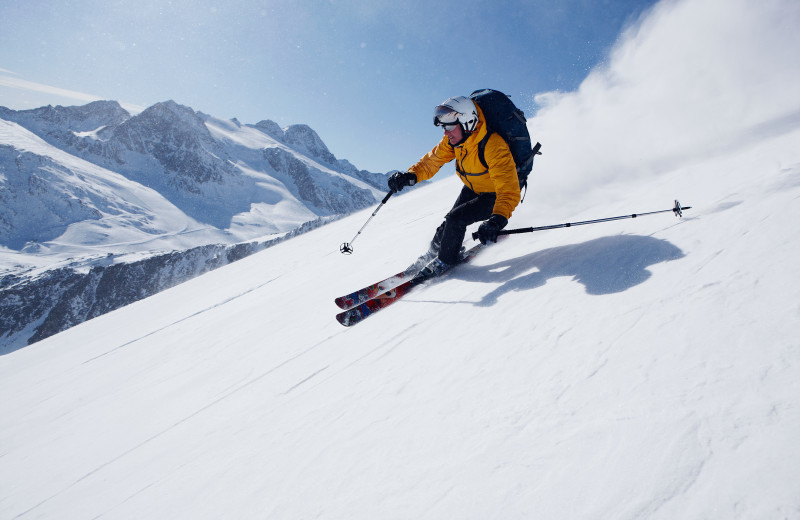 Skiing at Wood Mountain Lodge.