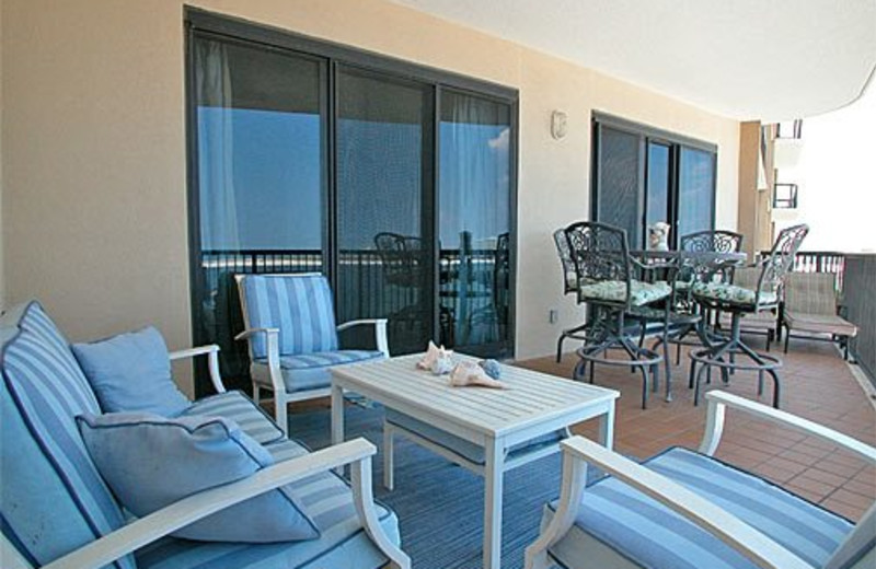 Patio View at Meyer Vacation Rentals