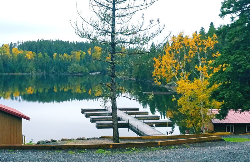 Lake view at Cliff Lake Resorts.