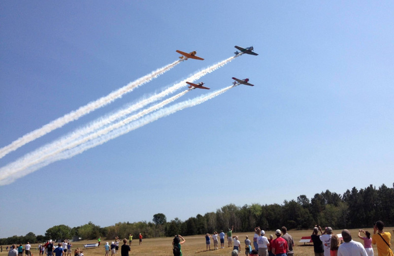 Air show near Battle Lake Inn and Suites.