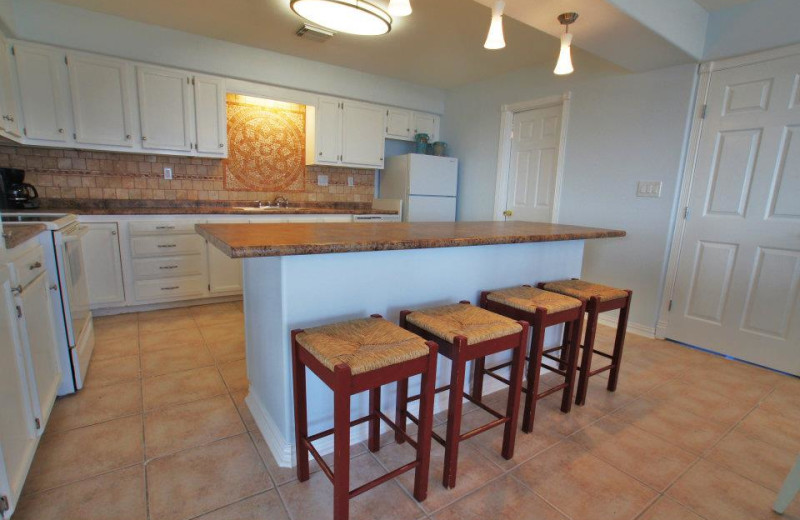 Vacation rental kitchen at Ryson Vacation Rentals.