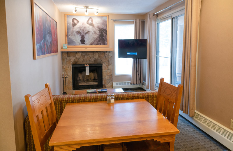 Guest room at Banff Rocky Mountain Resort.