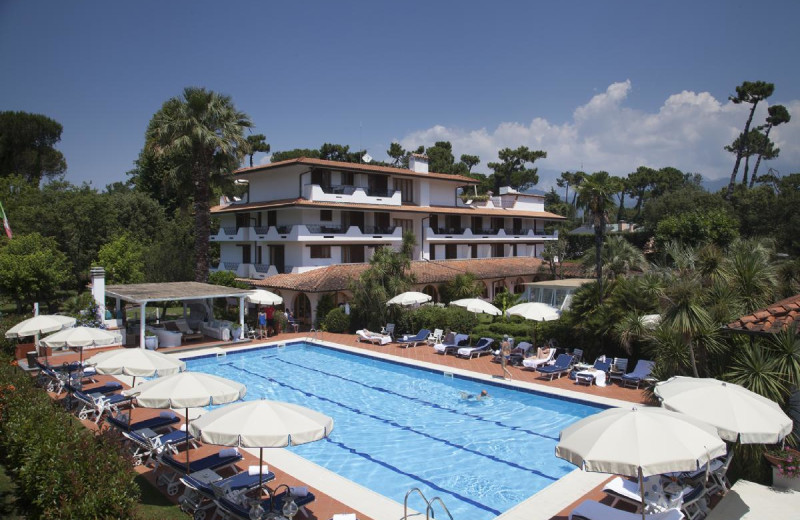 Outdoor pool at California Park Hotel.