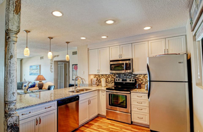 Rental kitchen at Treasure Realty.