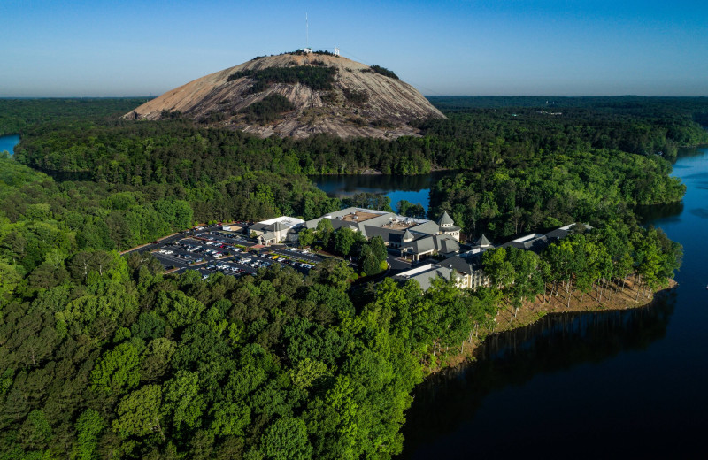 Aerial view of Marriott's Evergreen Conference Resort.