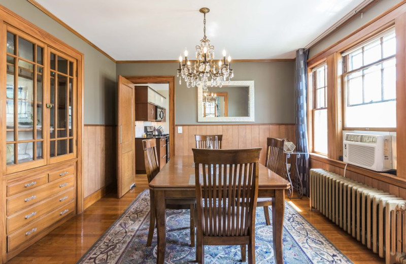 Rental dining room at Swank Properties.