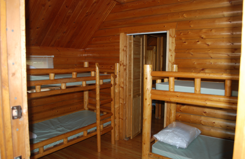 Cabin bunk beds at Colorado Springs KOA.