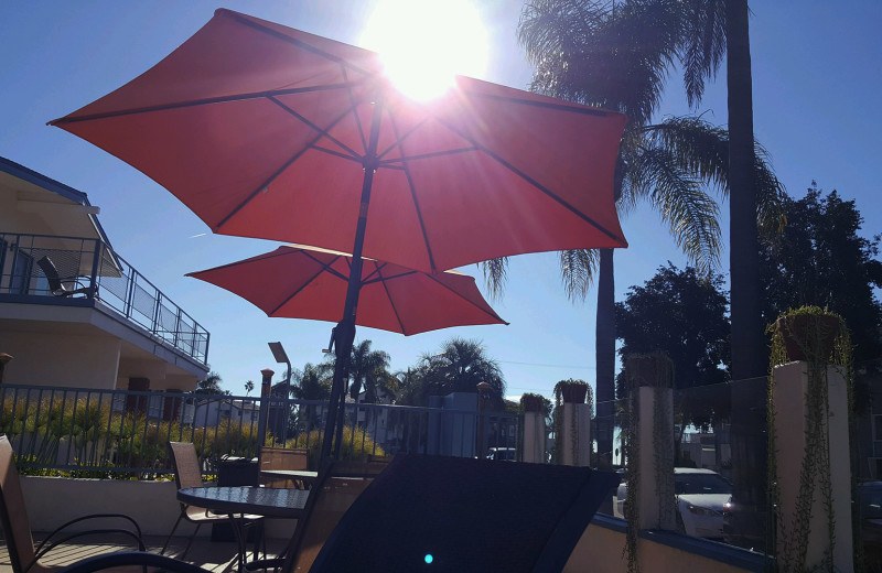 Patio at Pacific Crest Hotel.