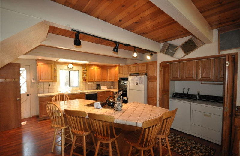 Rental kitchen at Yosemite Region Resorts.